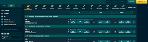 Live-betting på spinangat – sanntidsodds og in-play markeder Skjermbilde av live-betting-grensesnitt med sanntidsodds for pågående fotballkamper