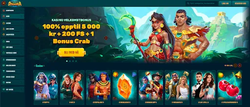 Spinanga norsk kasino – velkomstbonus og spillutvalg Spinanga kasino-oversikt med velkomstbonus på 100 % opptil 5 000 kr + 200 gratisspinn og Bonus Crab